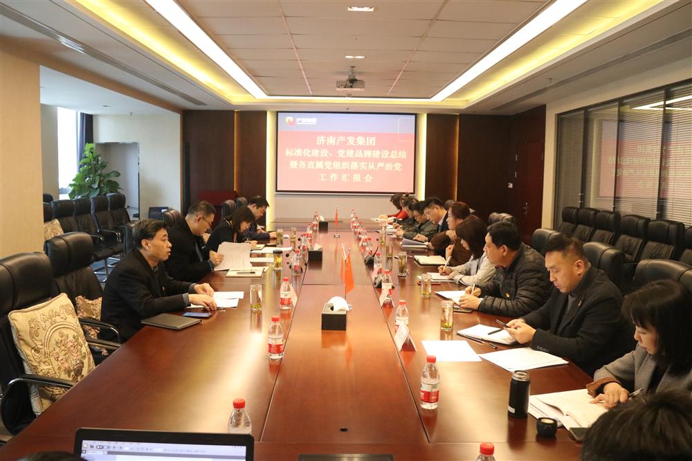集團黨委召開黨組織標(biāo)準(zhǔn)化建設(shè)、 黨建品牌建設(shè)活動總結(jié)暨各直屬黨組織落實從嚴(yán)治黨工作匯報會議